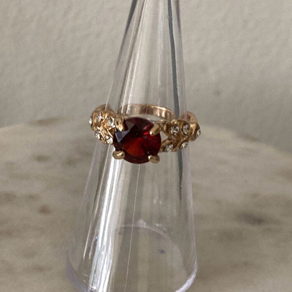 New fashion ring gold tone cz - 7.5